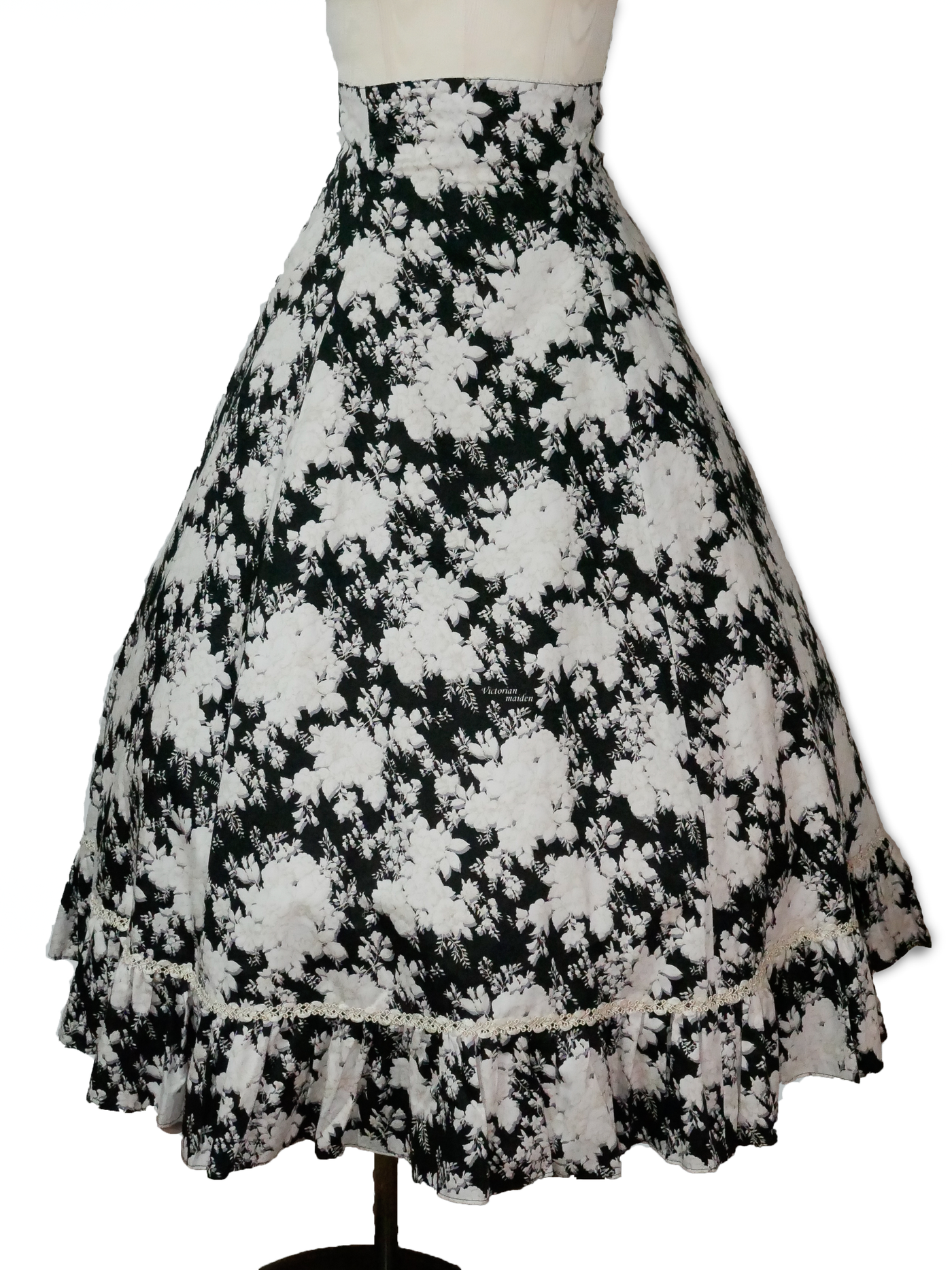 ロココブーケバッスルスカート ブラック Victorian maiden ロココ ロココブーケバッスルスカート ブラック Victorian maiden ロココ