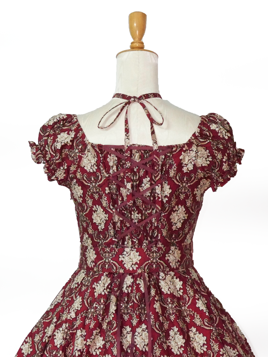 Salonダマスクポリーヌドレスグリーンヴィクトリアンメイデン