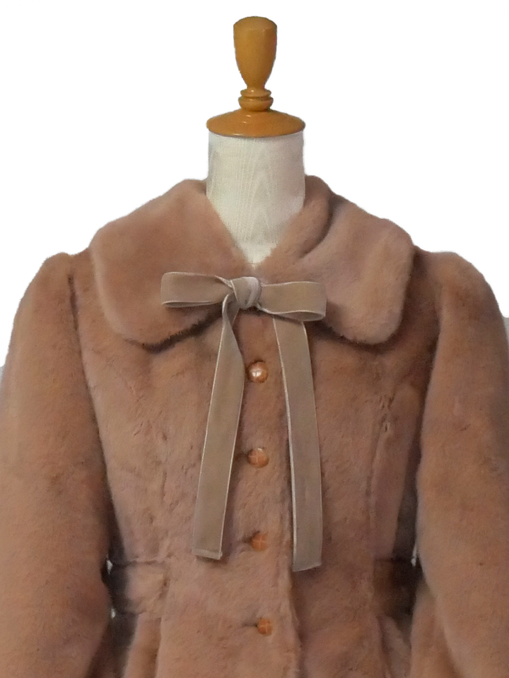 Convertible Faux Fur Tippet Coat 美品 Convertible Faux Fur Tippet Coat