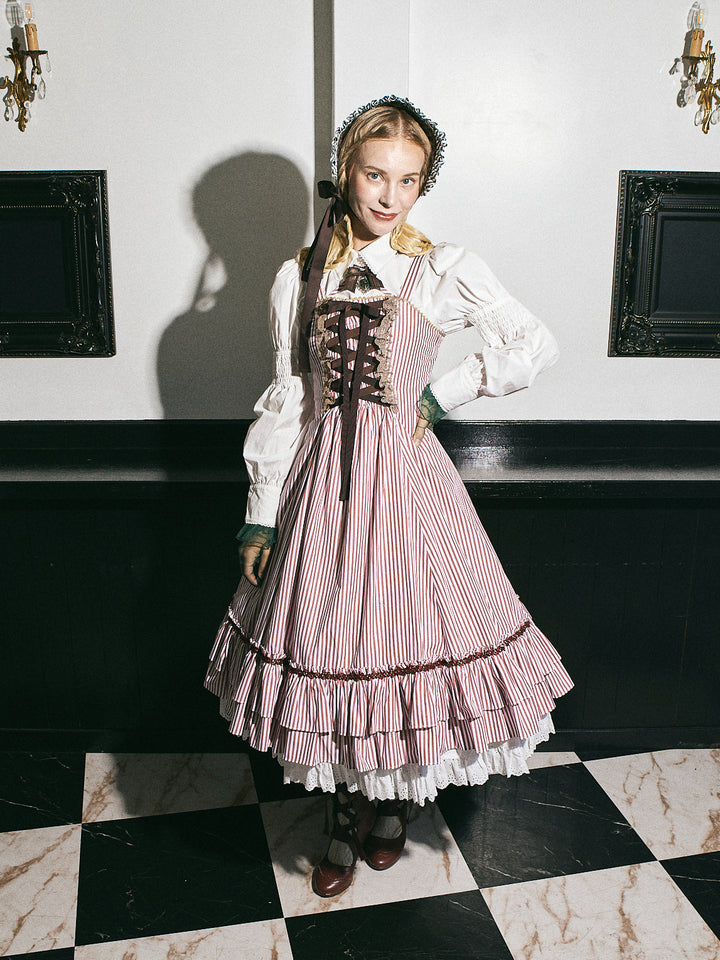 DUKES ストライプメアリーローズドレス DUKESストライプメアリーローズドレス - Victorian maiden