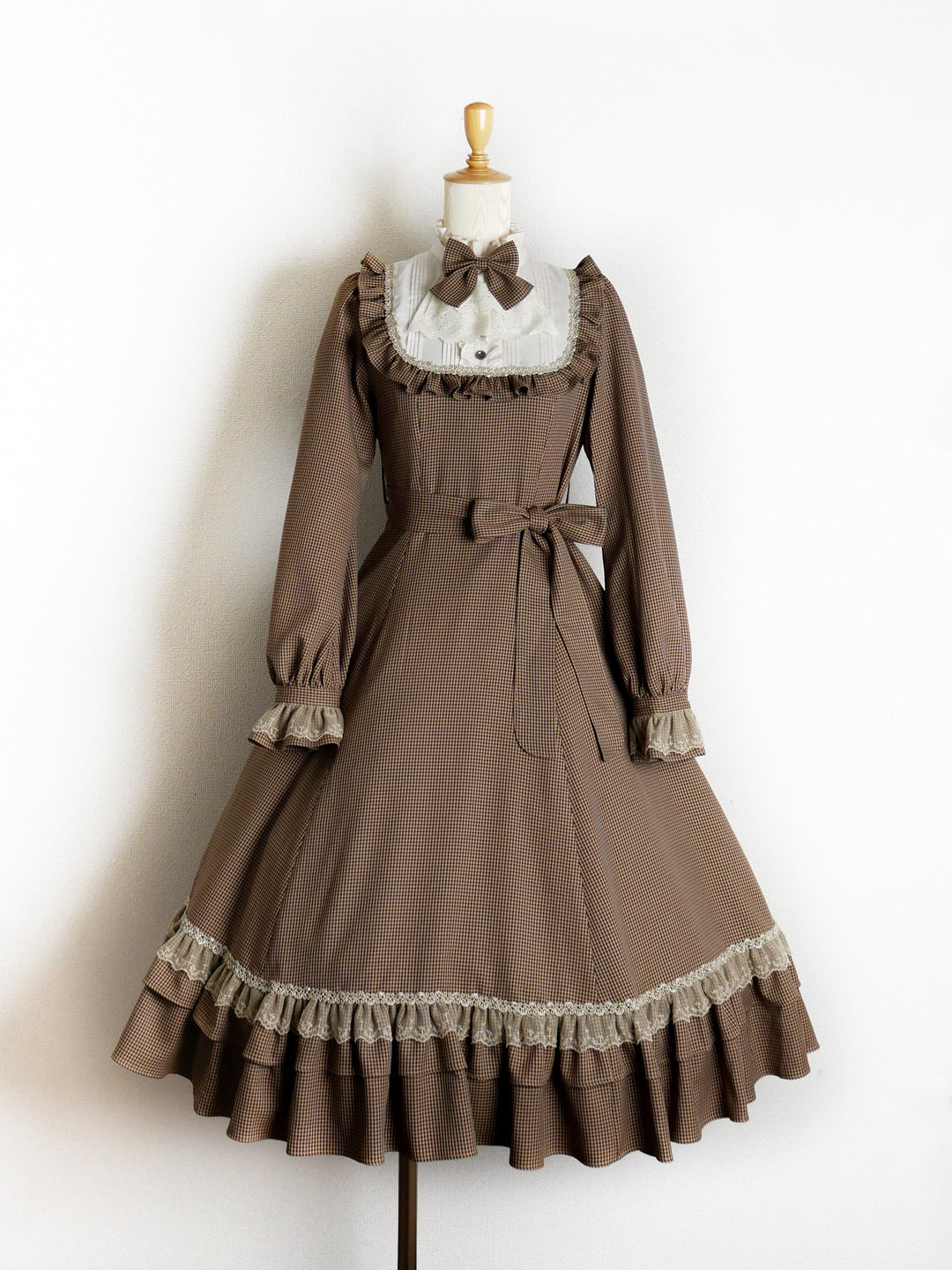 ガンクラブチェッククラシカルドールドレス - Victorian maiden
