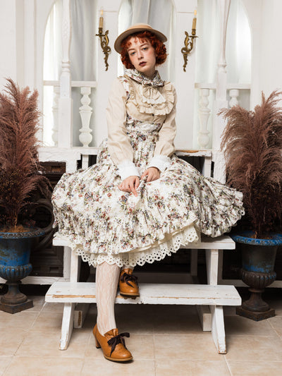 アンティークロココブーケレイラエプロンドレス - Victorian maiden