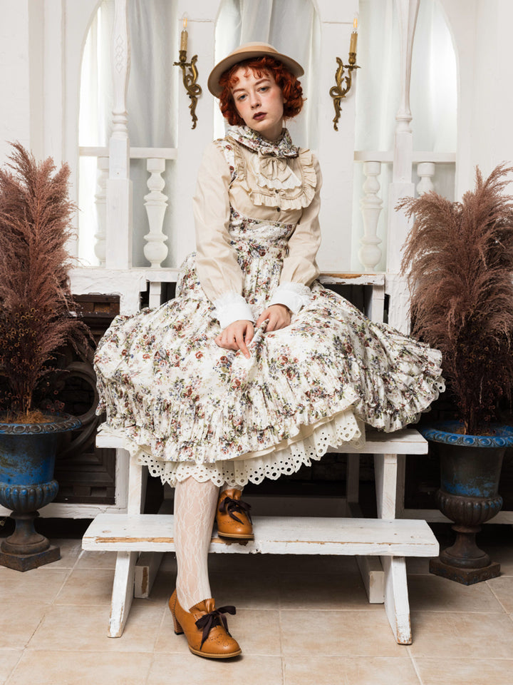 アンティークロココブーケレイラエプロンドレス - Victorian maiden