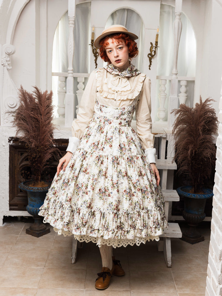 3/8まで限定値下げ！victorian maiden ロココブーケジャンスカ Rococo Bouquet Apron JSK (2024) by Victorian Maiden