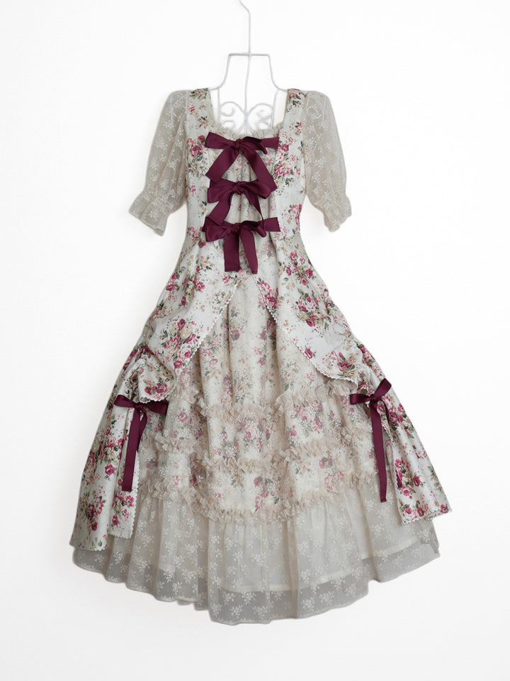 アンティークロココブーケメルローズドレス - Victorian maiden