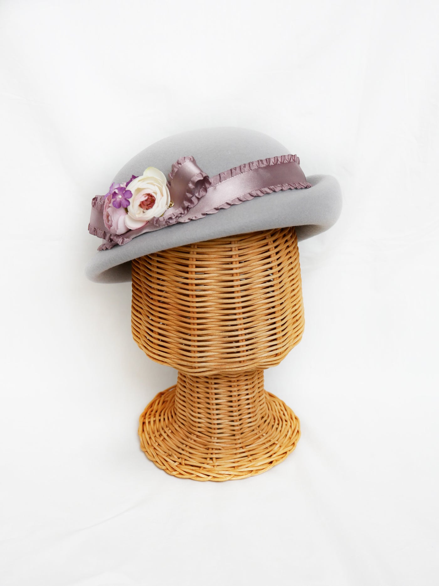 ローズコサージュハット