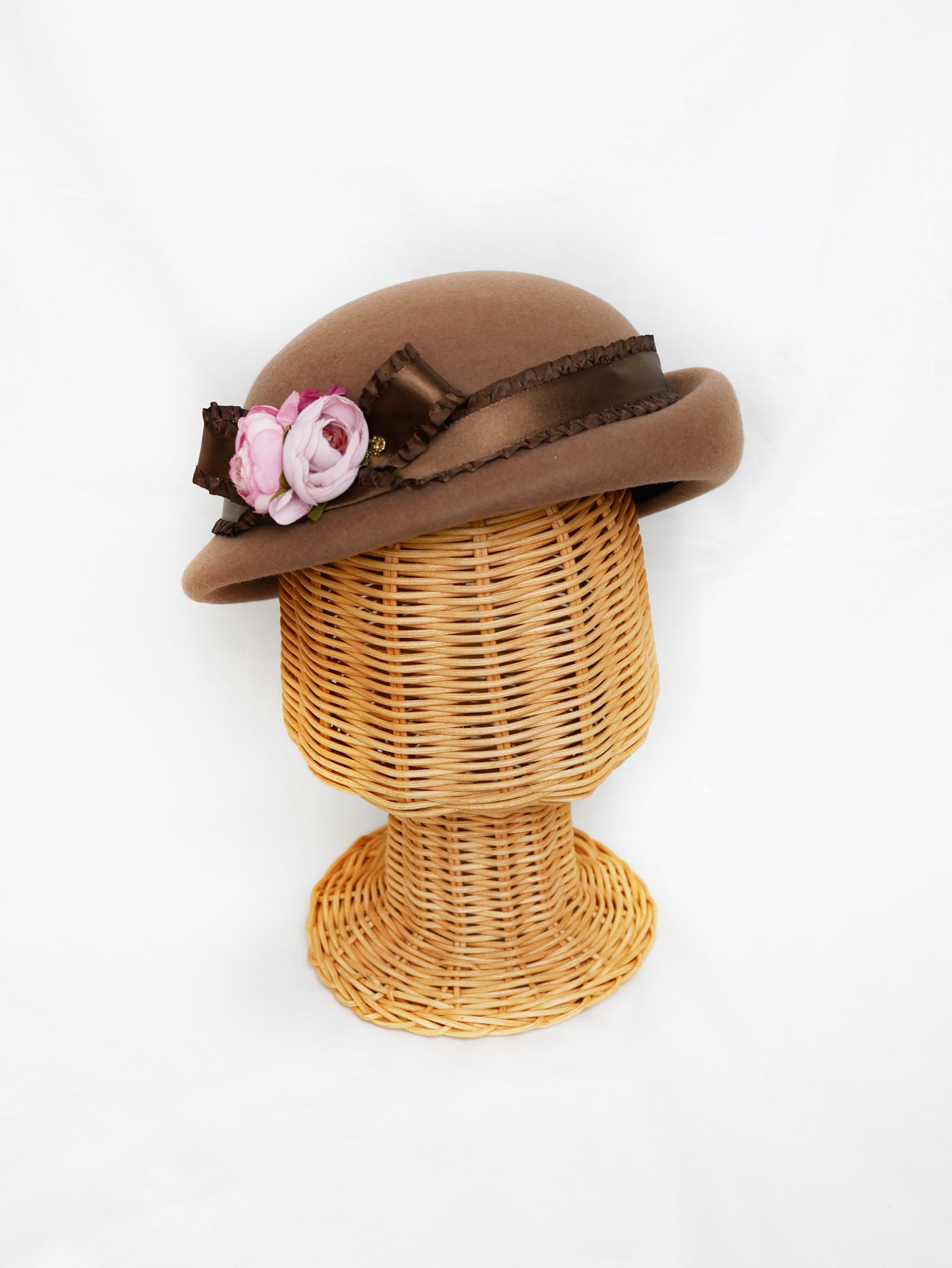 ローズコサージュハット