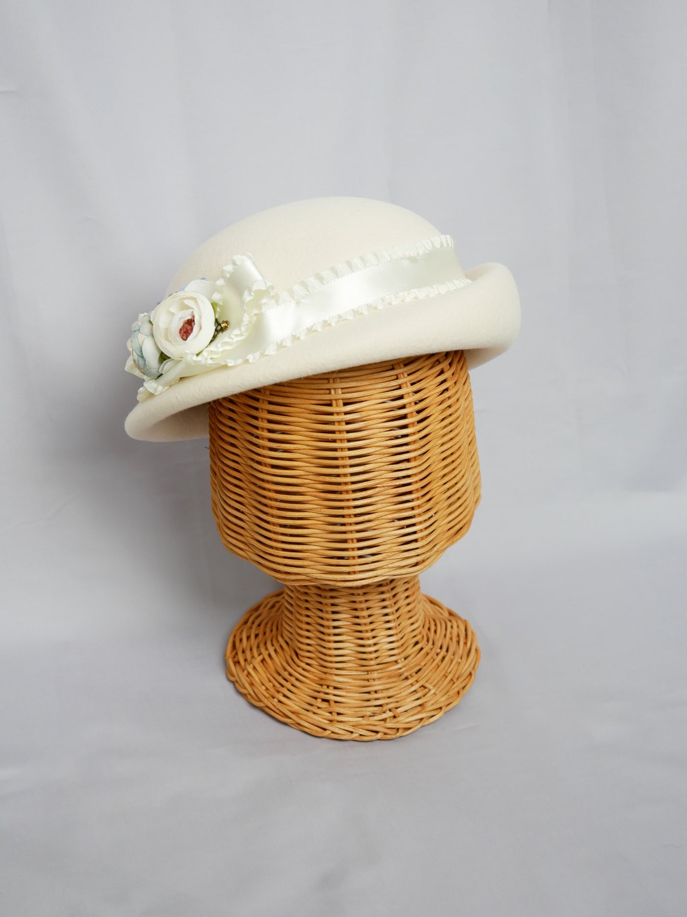 ローズコサージュハット