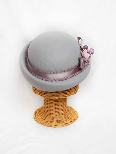 ローズコサージュハット