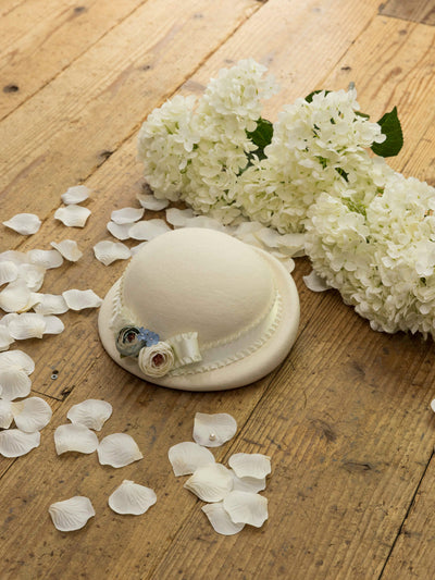 ローズコサージュハット