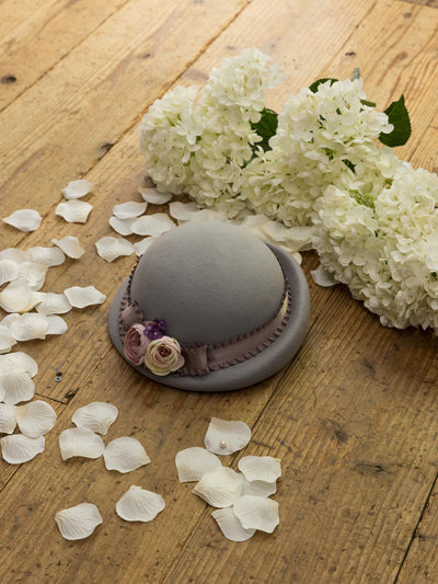 ローズコサージュハット