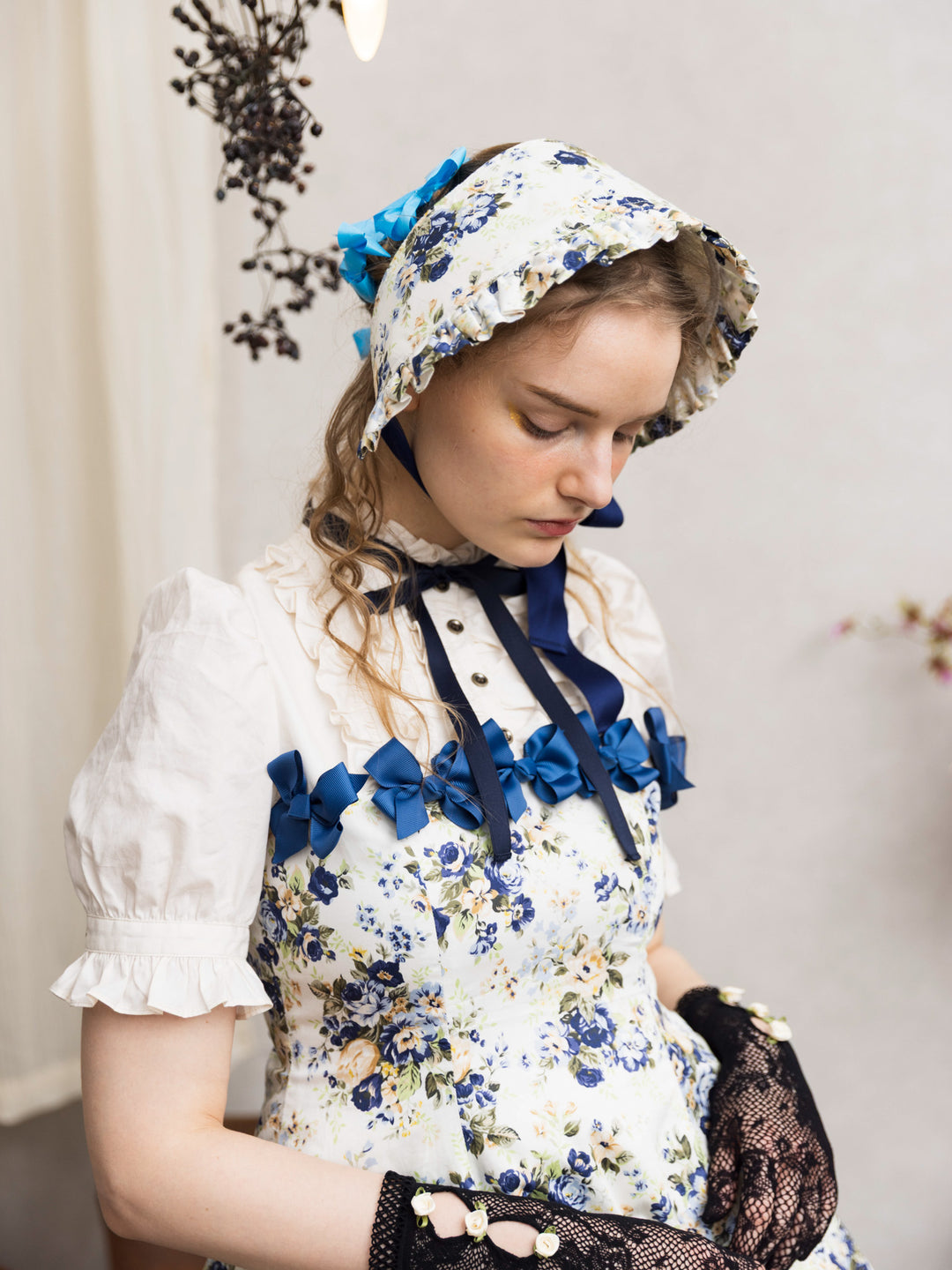 アンティークロココブーケハーフボンネット - Victorian maiden