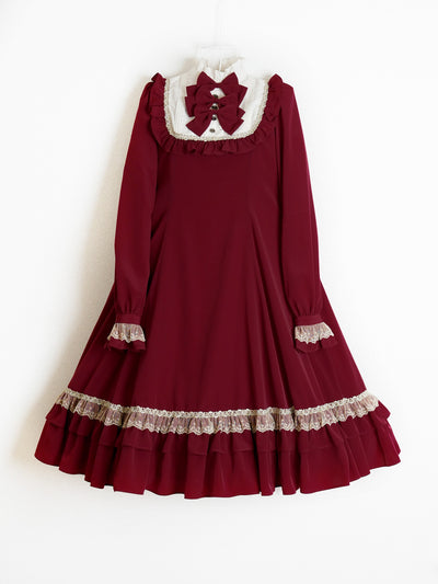 ✭ビクトリアンドレス✭アンティークシルクドレス✭ フラワー刺繍チュールスリーブドレス(ドレス) | Sybilla(シビラ