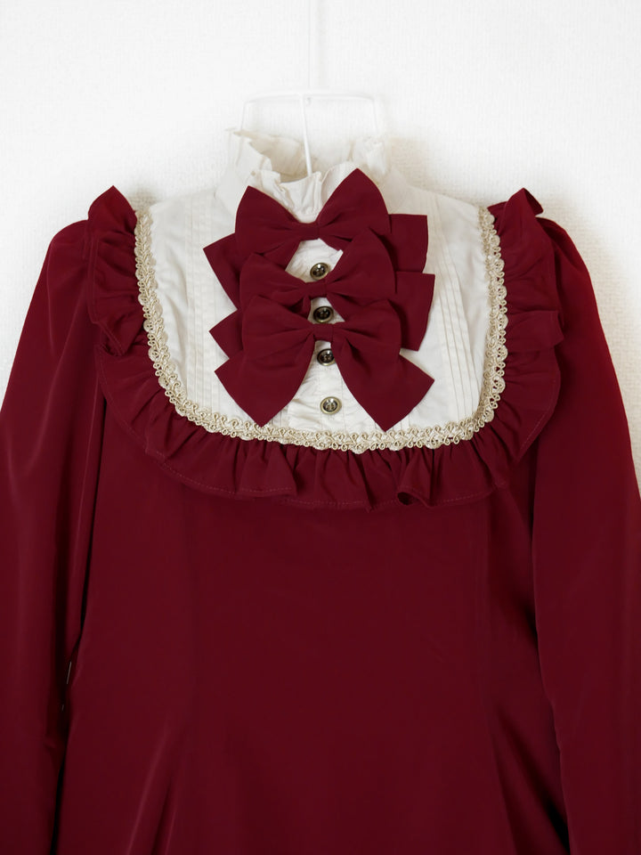 【アンティ】ドール　赤ちゃん　ドレス　服　大正ロマン　ベリー クラシカルBABYドールドレス - Victorian maiden - クラシカルロリィタ