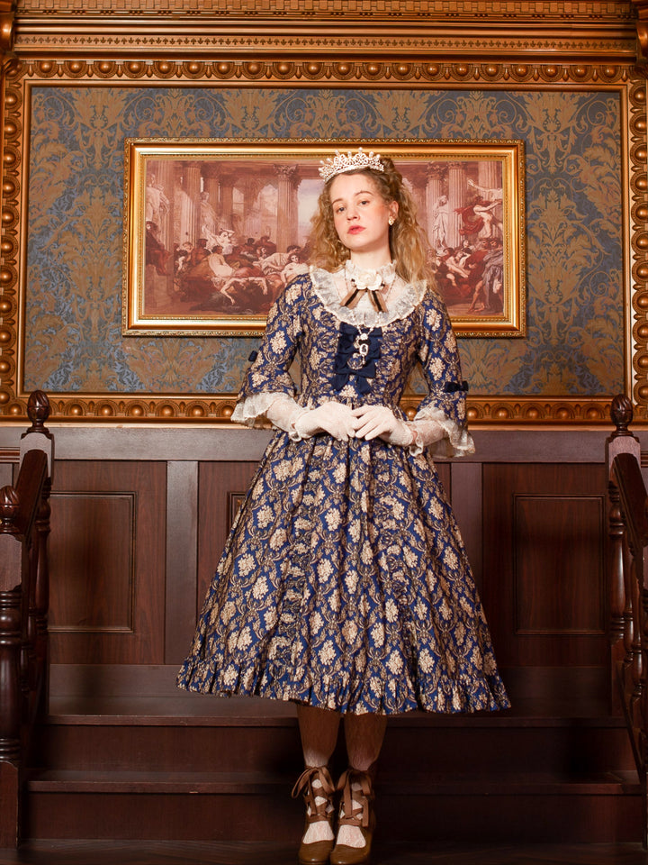 Salonダマスクヴェルサイユリボンドレス（チョーカー付き