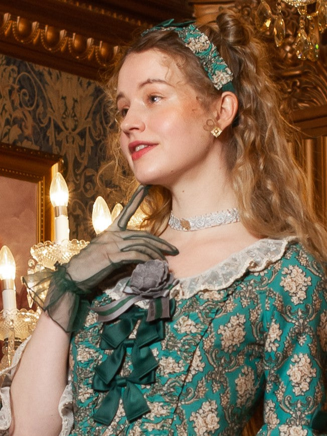 ヴィクトリアンメイデン 別珍パフスリーブドレス ノベルティ