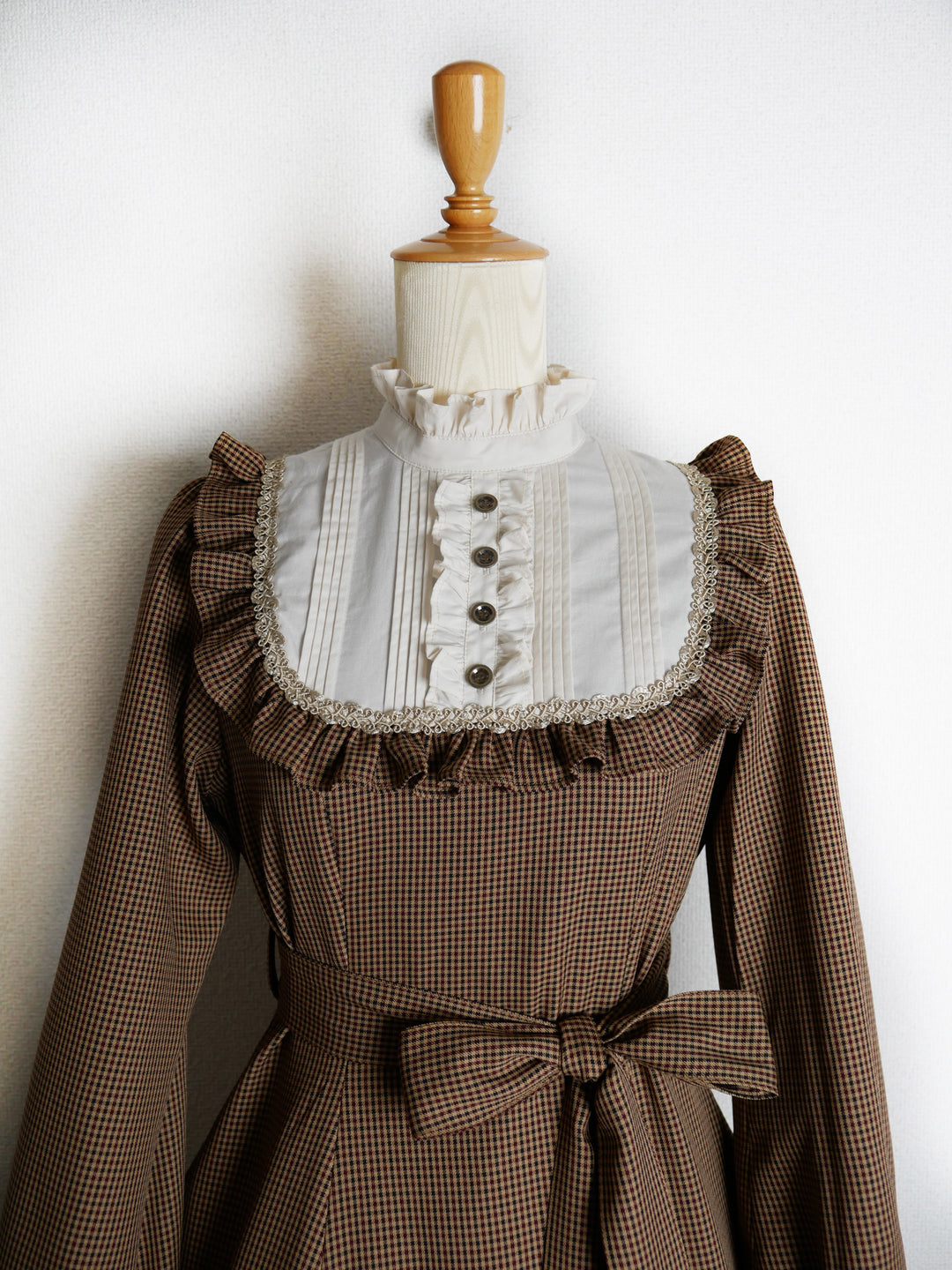 ガンクラブチェッククラシカルドールドレス - Victorian maiden