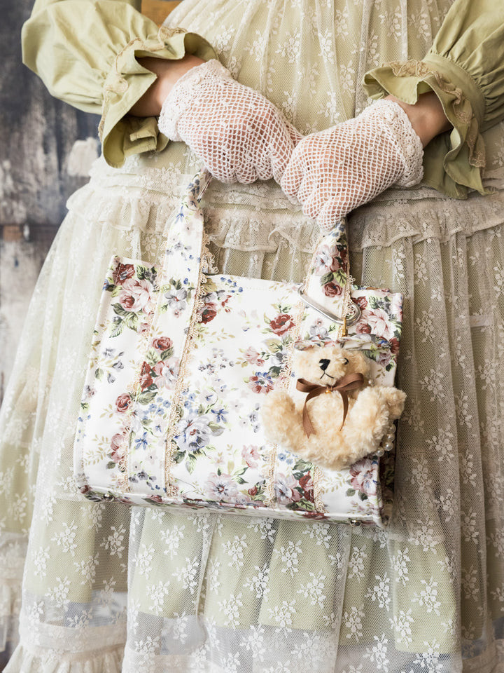 未使用☆Victorian maiden　コーデュロイ花柄リボンケープ Victorian maiden （ヴィクトリアンメイデン）の古着 ロリィタ美