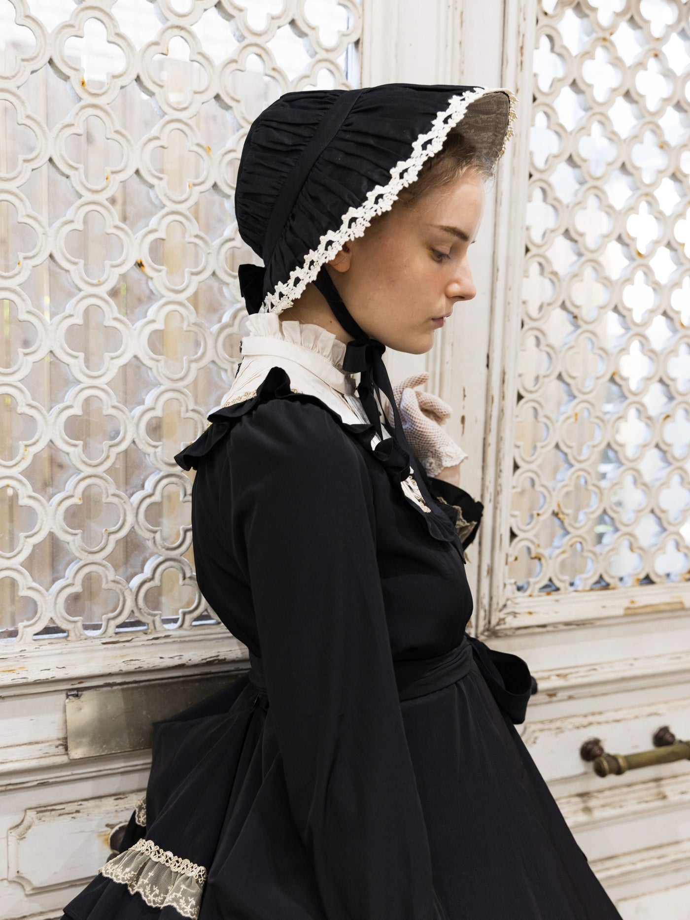 トワルドロココブーケドールハット