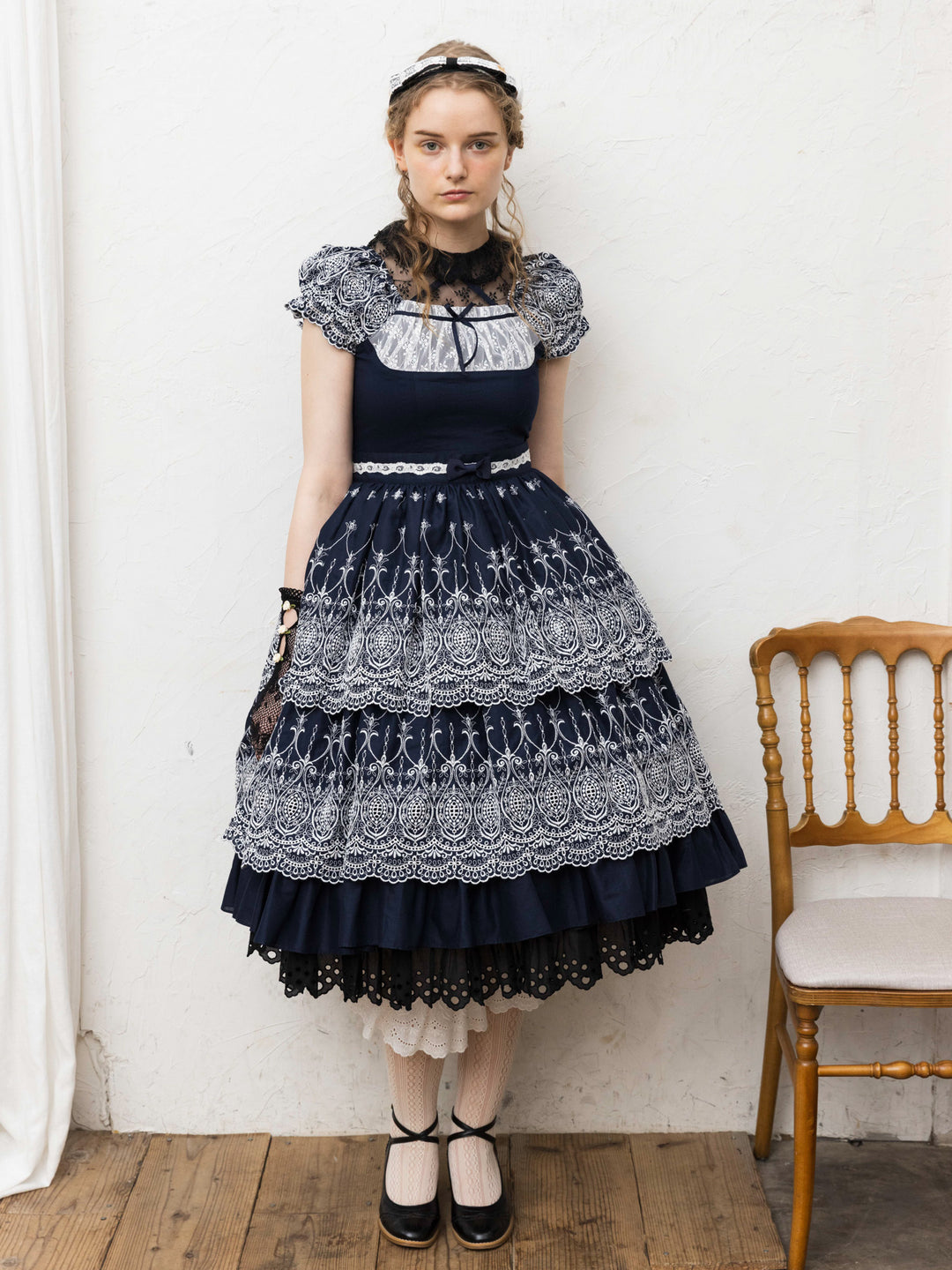 【最終価格】シュエット ハンドメイド 麦わら クラシカルロリータ 最終価格】シュエット ハンドメイド 麦わら クラシカルロリータ