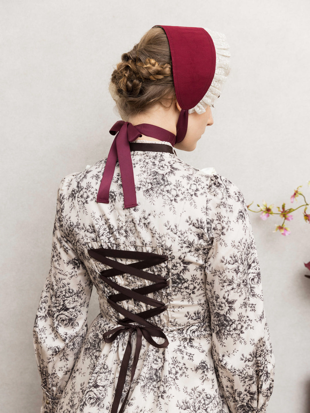 Victorian maiden ノーブルサテンハーフボンネット アメリアレーシーノーブルサテンハーフボンネット - lolita fashion