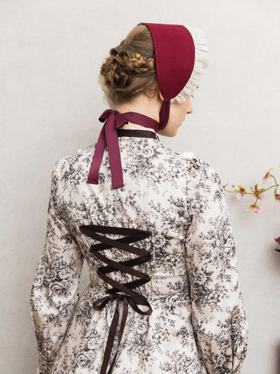 ルイーズクラシカルドールドレス（トワルドロココブーケ柄）