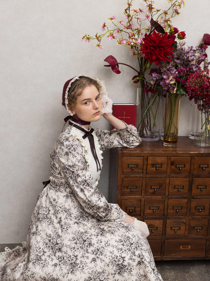 アメリアレーシーノーブルサテンハーフボンネット - Victorian maiden