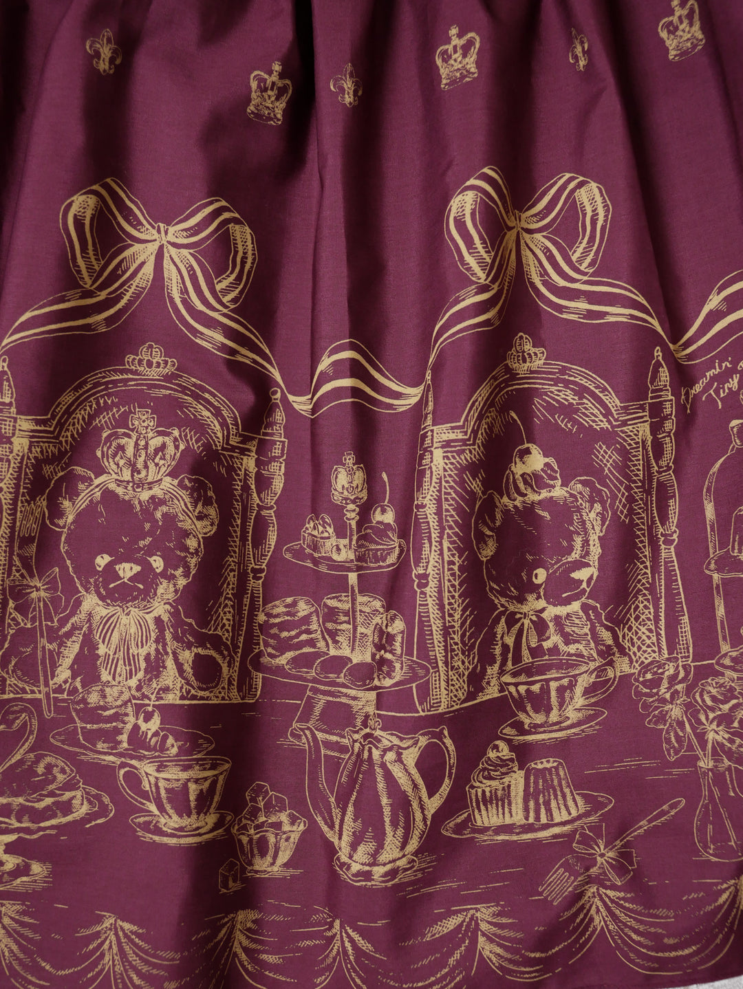 ロイヤルベアミリィクロップドスカート【受注期間：12月11日12:00～12