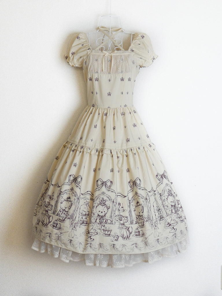 ロイヤルベアティアードクロップドドレス - Victorian maiden