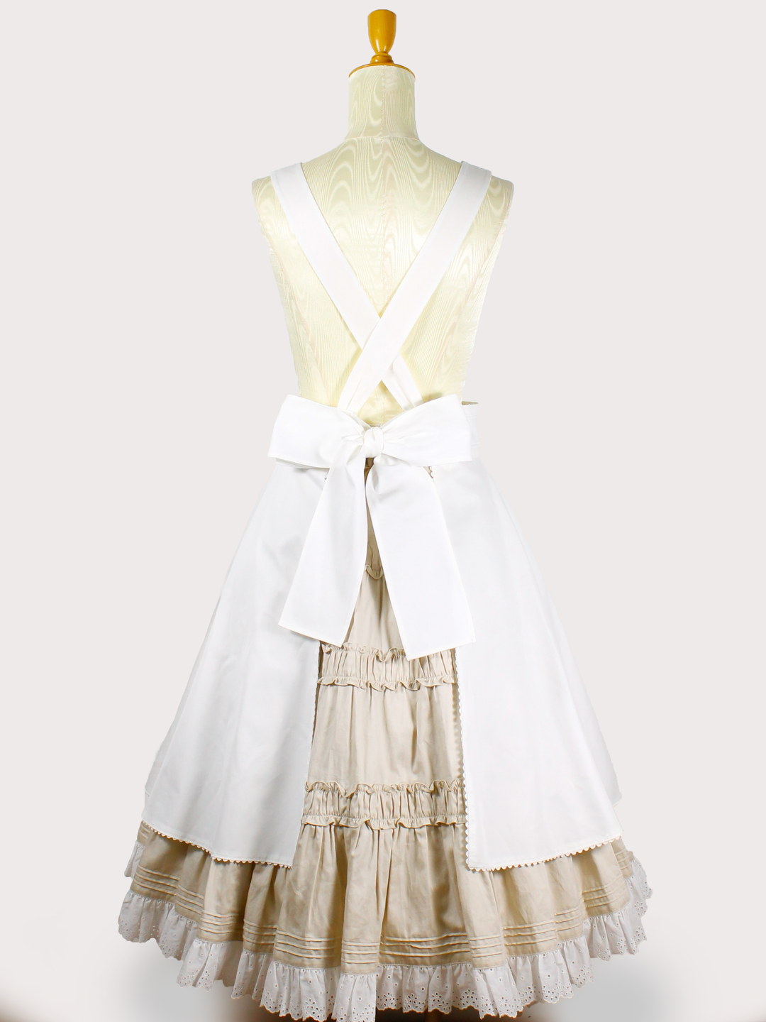 Christian Dior 旧ロゴフリルエプロン ヴィンテージ ホワイト