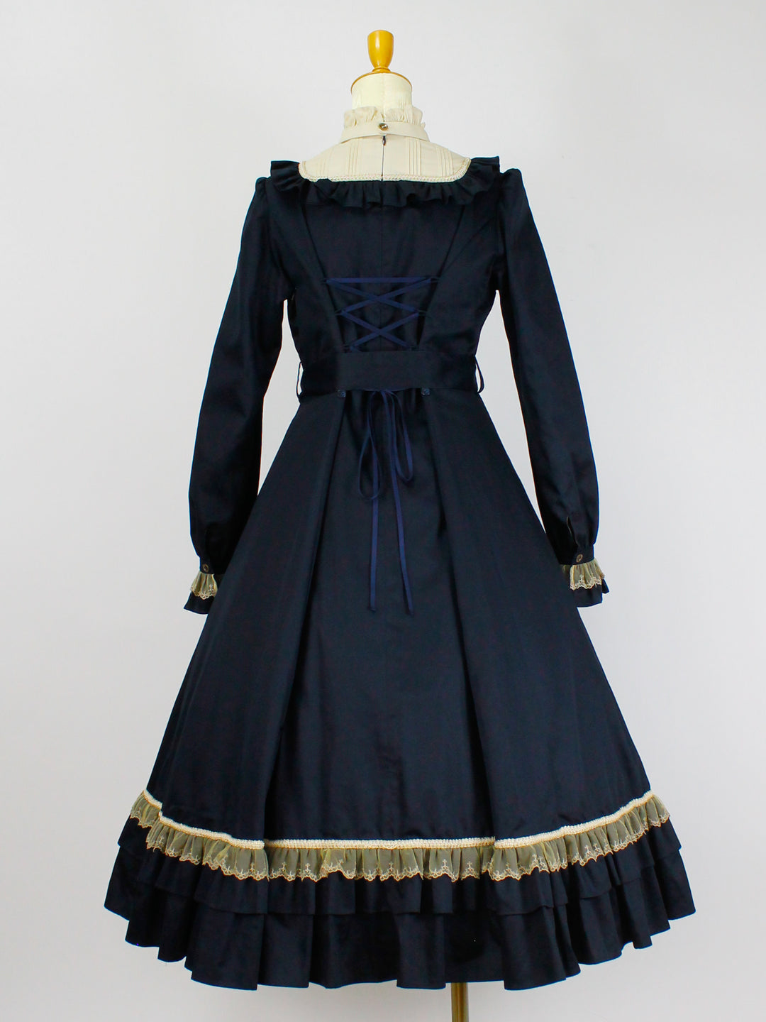 Victorian maiden エコールストライプクラシカルドールロングドレス Victorian maiden エコールストライプクラシカルドールロングドレス