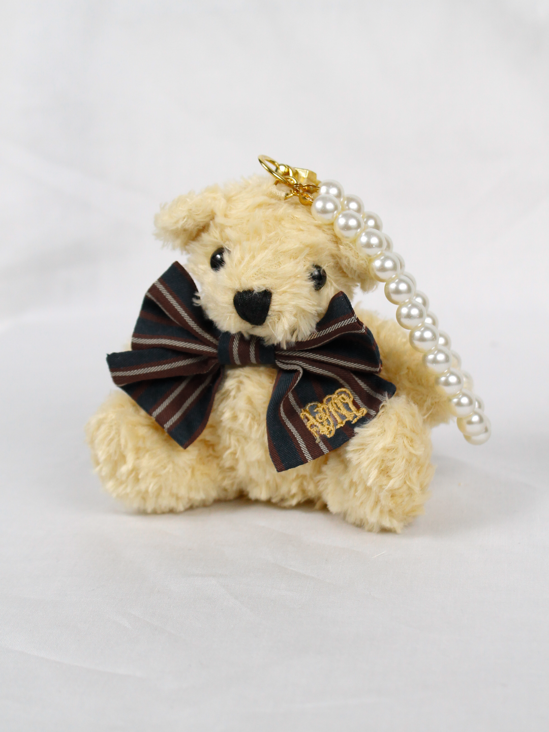 テディベア ラティニティモヘア ドット柄フリル付き テディベア テディベア ラティニティモヘア ドット柄フリル付き テディベア