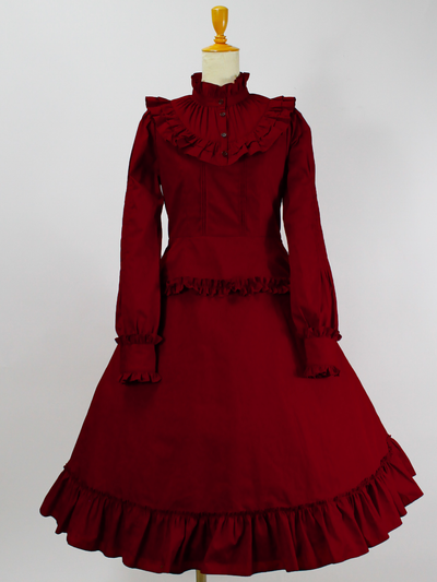 希少•少々難あり】Victorian maiden 別珍ティアードフリルドレス 希少•少々難あり】Victorian maiden 別珍ティアードフリルドレス