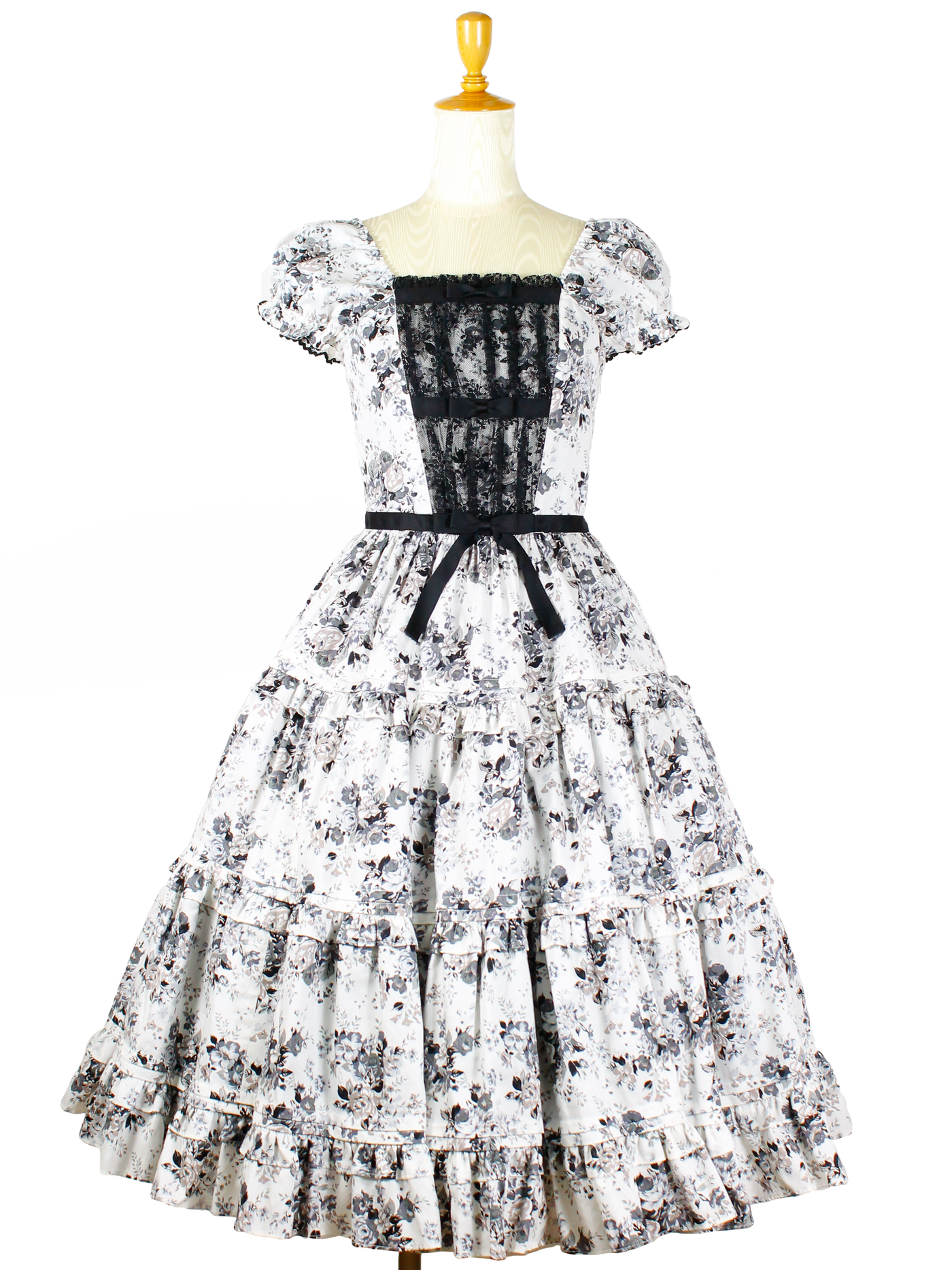 Victorian maiden ロココブーケリボンティアードロングドレス Victorian maiden ロココブーケリボンティアードロングドレス