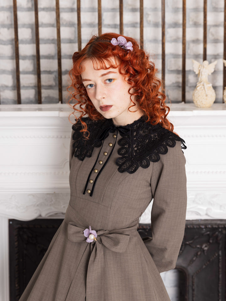 未使用　L'Appartement クリスティダウンヴィンテージパロマドレス マルティエコールレースカラードレス - Victorian maiden - クラシカル