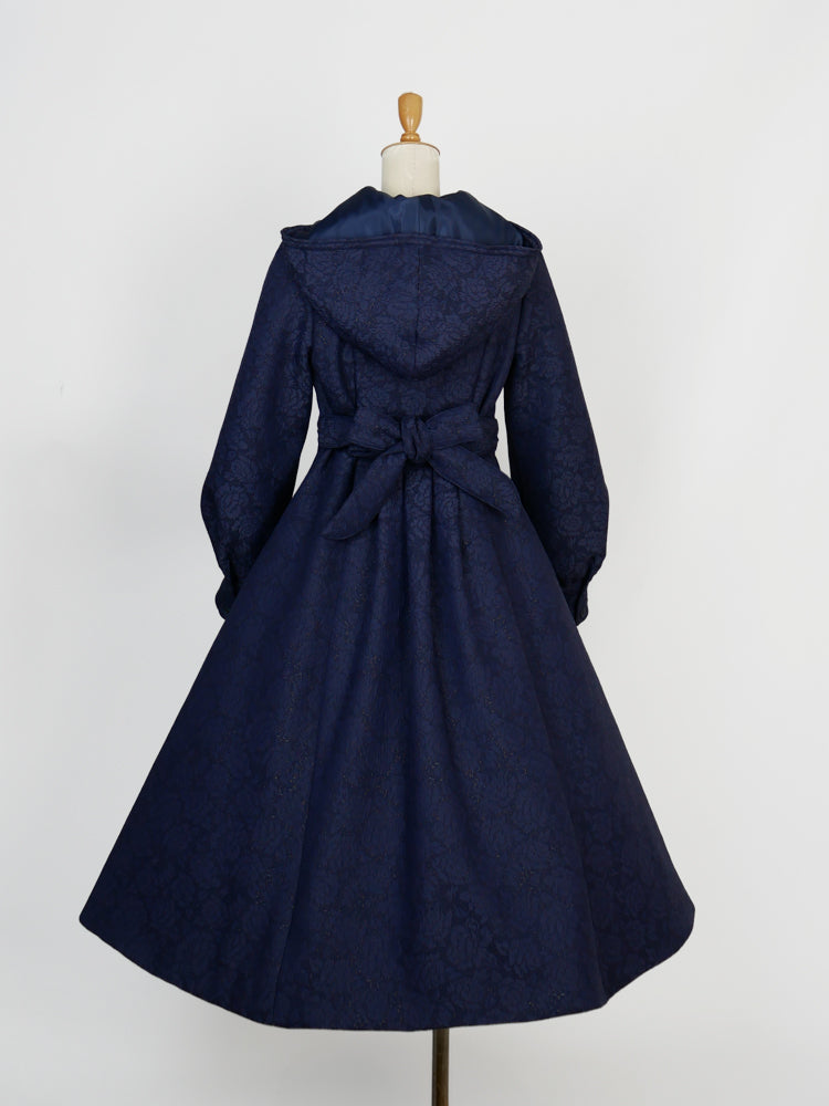 マトラッセローズフーデットロングコート - Victorian maiden