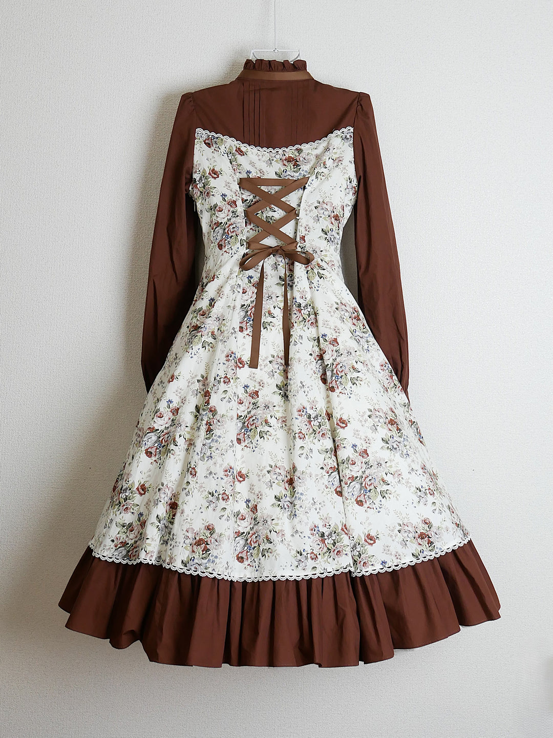 ロココブーケ・アルカンシェルドールドレス【ミルクティーローズ