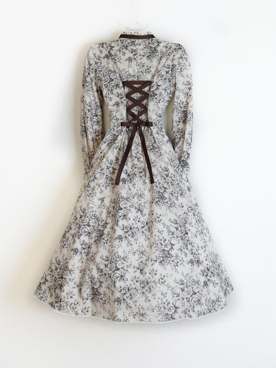 ルイーズクラシカルドールドレス（トワルドロココブーケ柄）