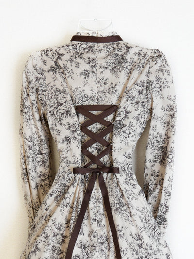 ルイーズクラシカルドールドレス（トワルドロココブーケ柄）