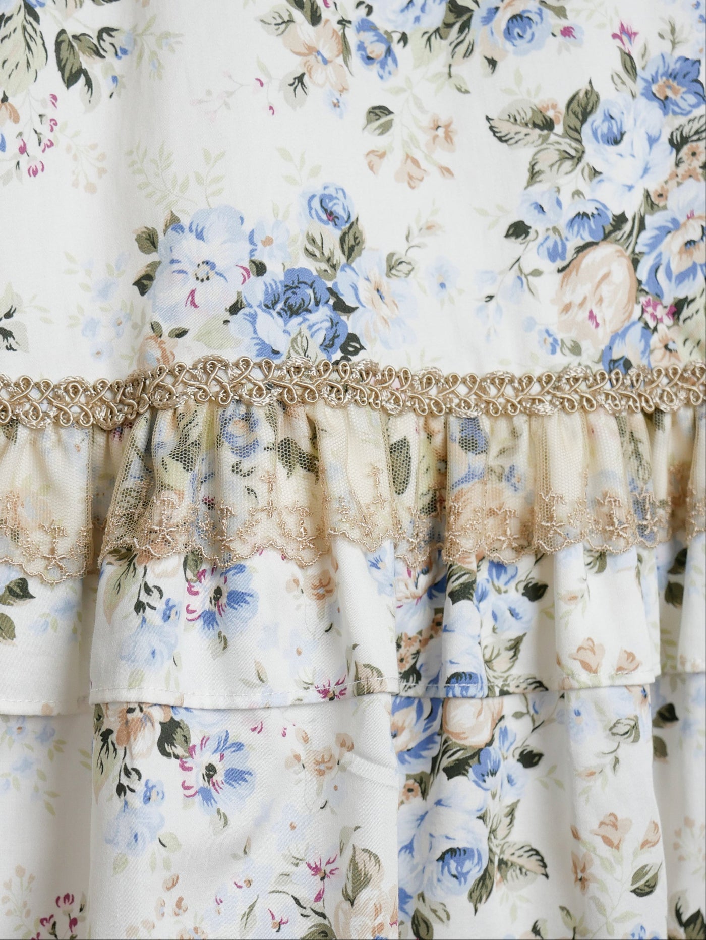 ロココブーケJewelryクラシカルドールハーフスリーブロングドレス（半袖）