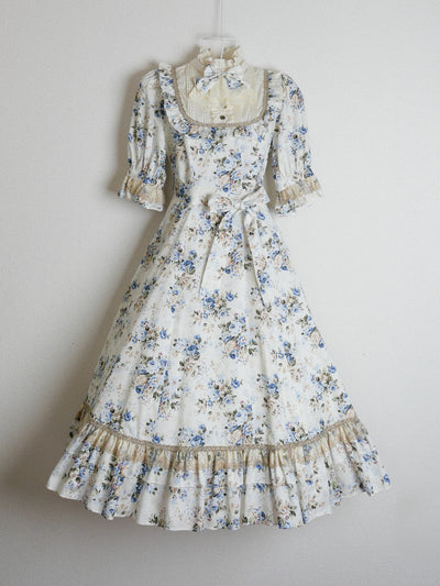 ロココブーケJewelryクラシカルドールハーフスリーブロングドレス（半袖）