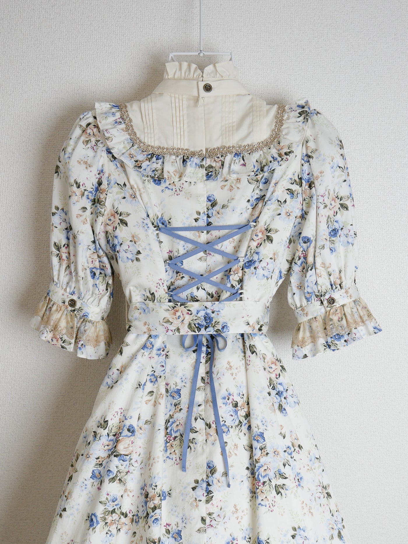 ロココブーケJewelryクラシカルドールハーフスリーブロングドレス（半袖）