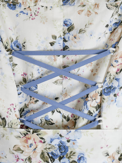 ロココブーケJewelryクラシカルドールハーフスリーブロングドレス（半袖）