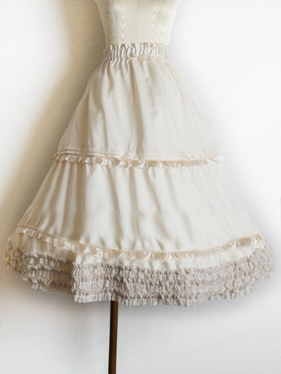 プルミエールサテンペチコート