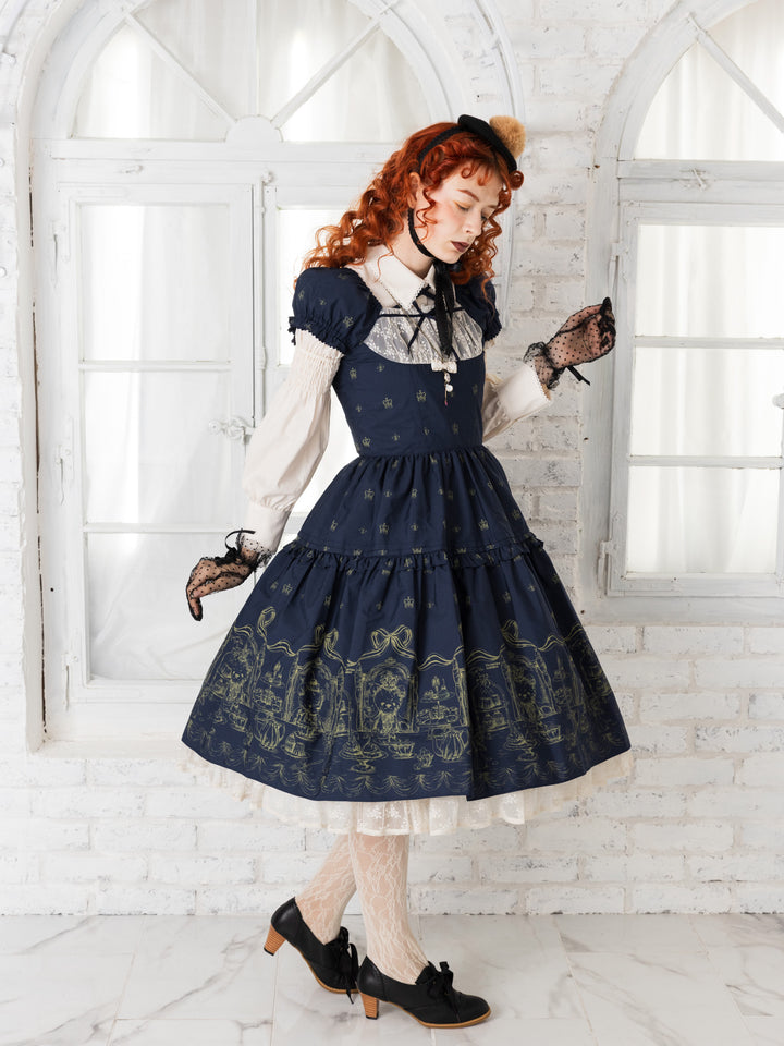 ロイヤルベアティアードクロップドドレス - Victorian maiden