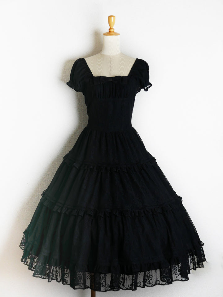 レーシーブーケティアードドレス - lolita fashion japan【Victorian