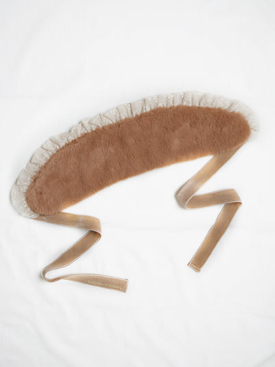 アンティークフェイクファーハーフボンネット