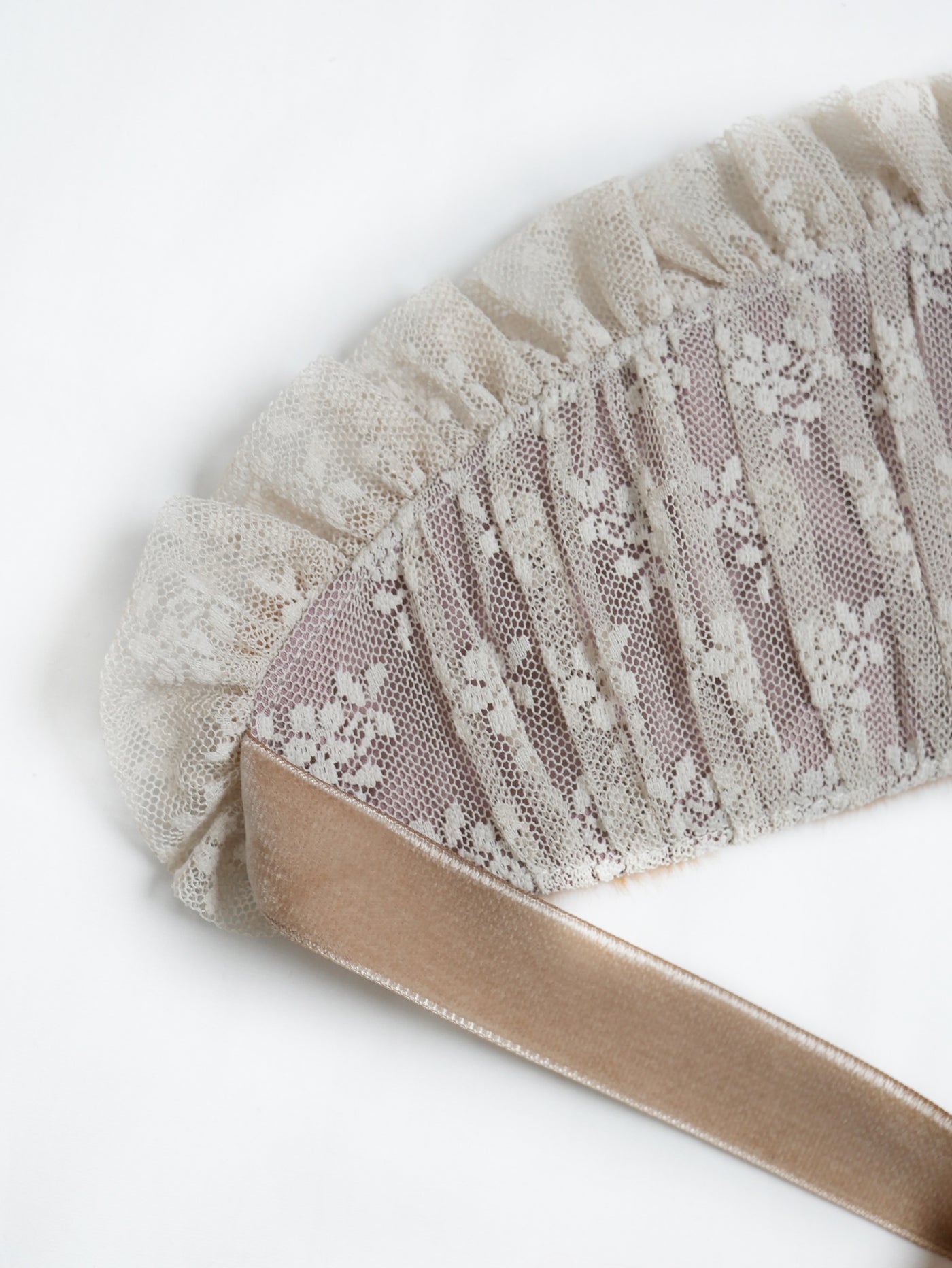 アンティークフェイクファーハーフボンネット