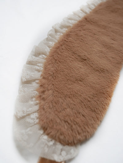 アンティークフェイクファーハーフボンネット