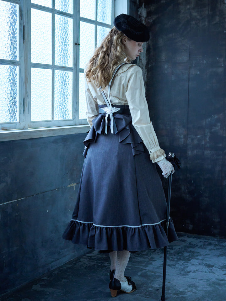ナイツネヴァーラッフルリボンスカート - lolita fashion japan